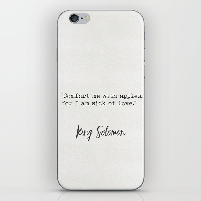 Solomon King wise quote iPhone Skin