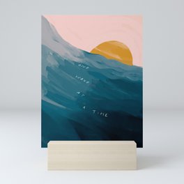 "One Wave At A Time" Mini Art Print