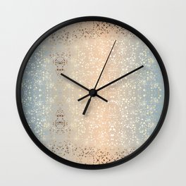 Vintage Muted 1920 Glam Gold Star Foil Sparkle Wall Clock