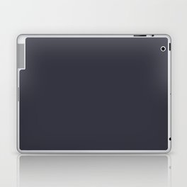 Dark Gray Blue Solid Color Pantone Polar Night 19-4105 TCX Shades of Black Hues Laptop Skin