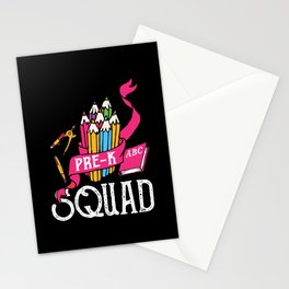 Pre-K Squad Student Back To School Stationery Card