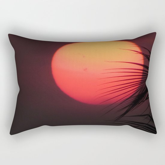 Red moon Rectangular Pillow