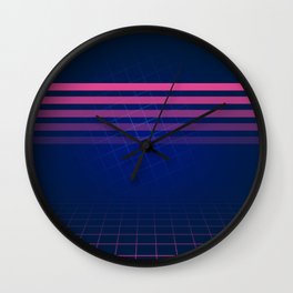 The Nostalgic Allure of Synthwave Wall Clock