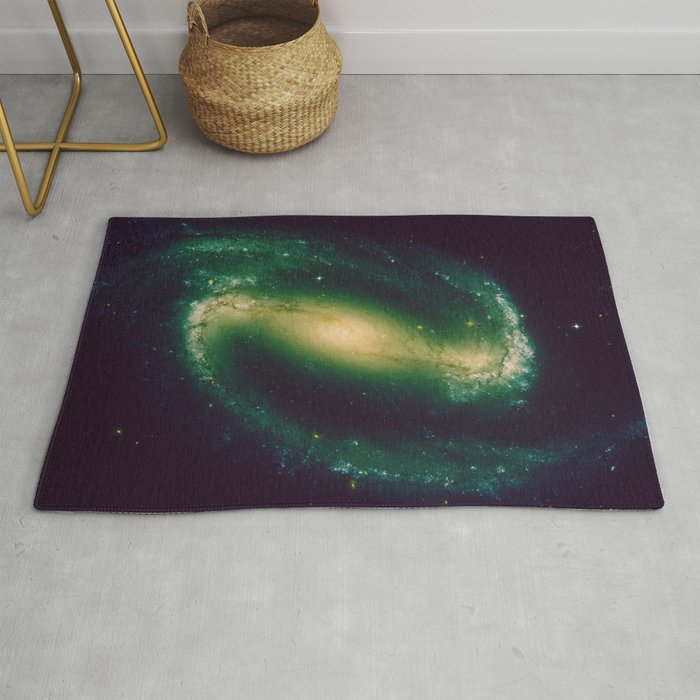Green Galaxy Milky Way Stars Pattern Rug By Epoliveira Society6 Green Galaxy Milky Way Stars Pattern Rug