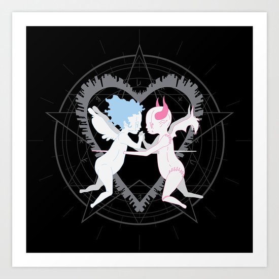 Tragic Sadness Art Print