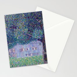 Gustav Klimt - Farmhouse in Upper Austria Stationery Card