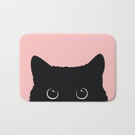 Black Cat Bath Mat