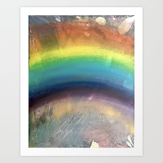 Rainbow Painting Art Print