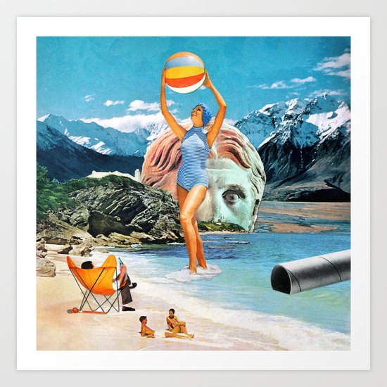 Poseidon in Love Art Print