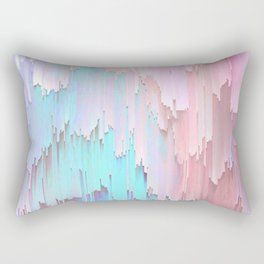 Pastel Glitches Fall Rectangular Pillow
