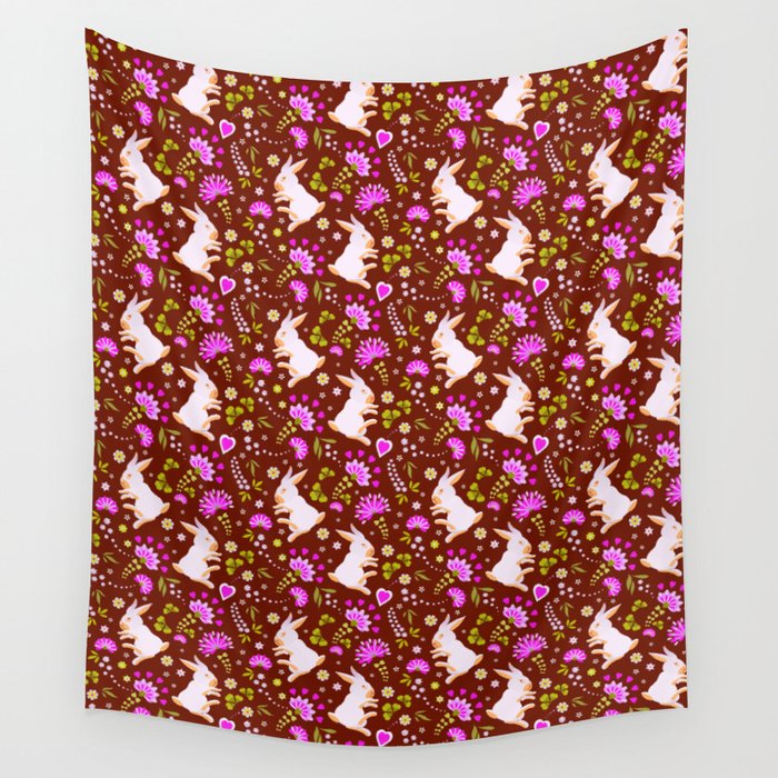 Cute Easter bunny pattern. Wall Tapestry
