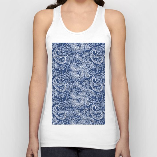 Paisley Pug Unisex Tank Top