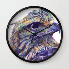 Colorful Eagle Wall Clock | Painting, Eaglerealistic, Eagles, Eagleart, Curated, Eaglepattern, Eagle, Colorfuleagle 