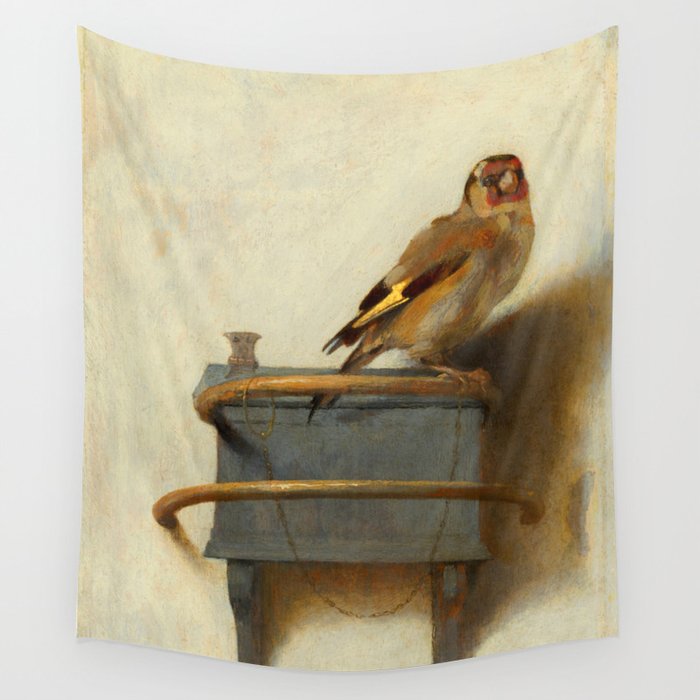 Carel Fabritius "The Goldfinch" Wall Tapestry