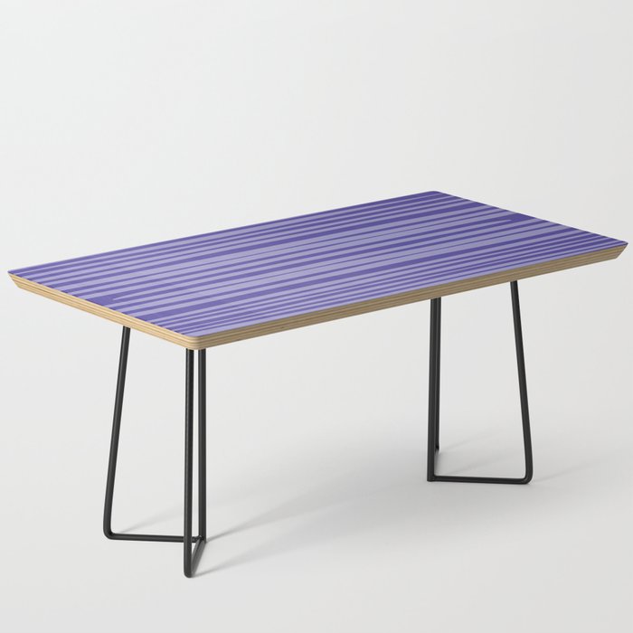 Natural Stripes Modern Minimalist Pattern in Purple on Purple Coffee Table