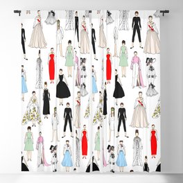 Audrey Fashion Whimsical Layout Blackout Curtain