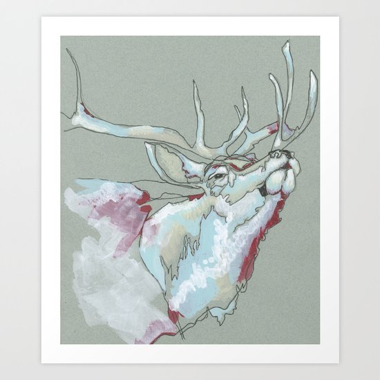 Elk Art Print