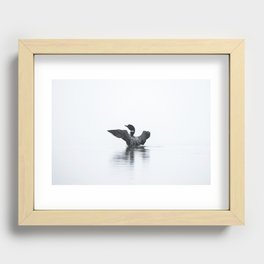 Lone Loon Recessed Framed Print
