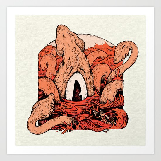 Squid Art Print