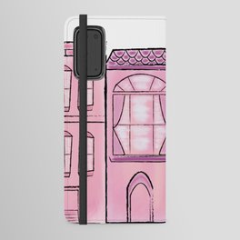 Pastel NYC apartments Android Wallet Case