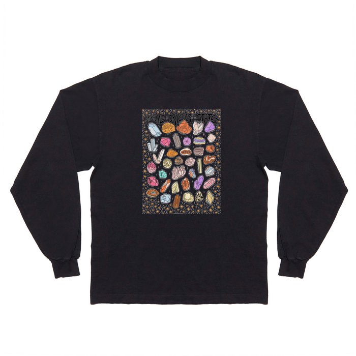 Crystals of the States Long Sleeve T Shirt