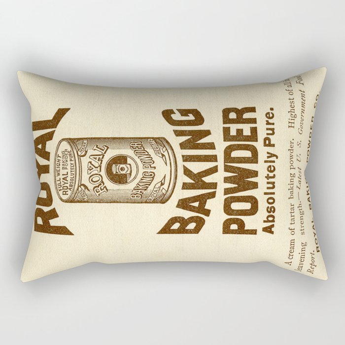 Vintage Kitchen Advertisement Royal Baking Powder Rectangular Pillow