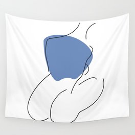 Self-Reflection Illustration Wall Tapestry