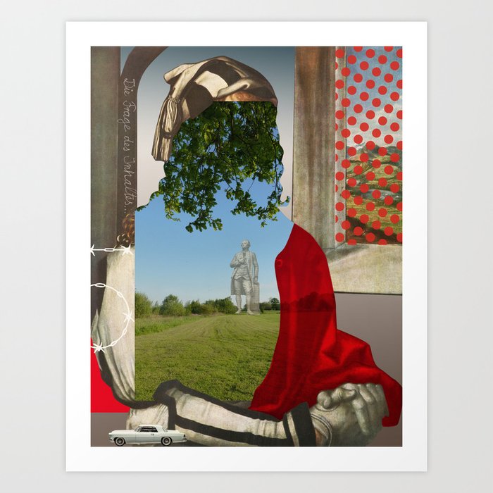 Die Frage Des Inhaltes Das Meer Der Antworten Art Print By Marko Koppe Society6