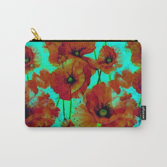 marsala floral Carry-All Pouch