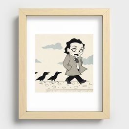 Edgar Allan Poe (Mother Raven) Recessed Framed Print