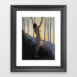 "We found our own, O my Soul, in the calm and cool of the daybreak" (Margaret C. Cook, 1913) Framed Art Print