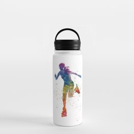 watercolor skating Water Bottle