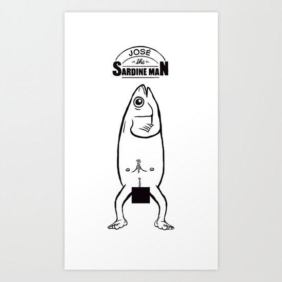 Sardine Man Art Print