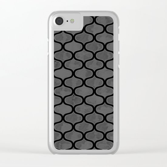 Watercolor Lovely Pattern VVXV Clear iPhone Case