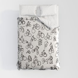 Bicycle Diaries :: Single Line Comforter