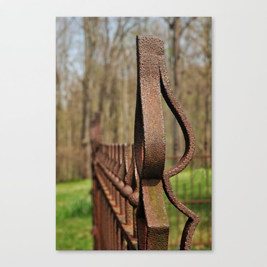 Rusted Wrought Iron.... Canvas Print
