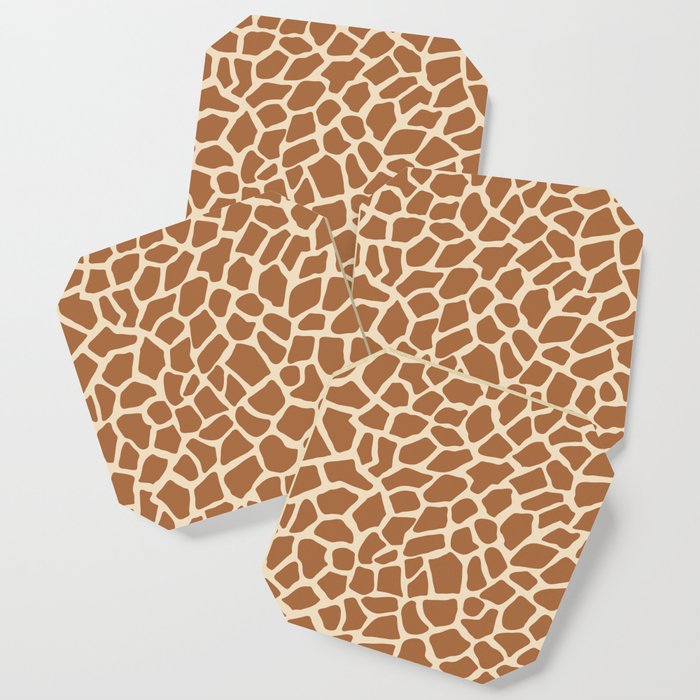 Giraffe Animal Print Pattern Coaster