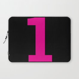 Number 1 (Magenta & Black) Laptop Sleeve