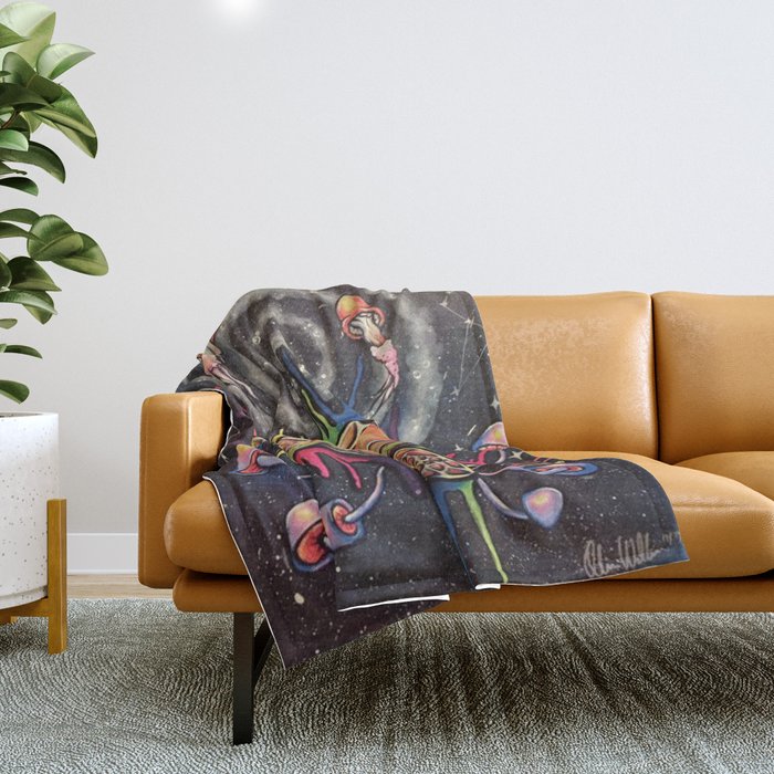 Trippy throw on sale blanket