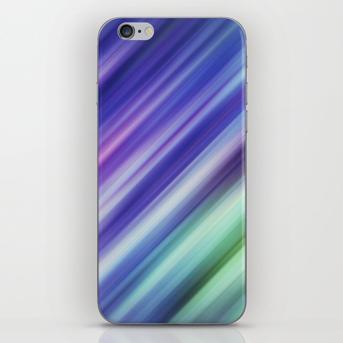 Blue, Green, Pink abstract Glitch Design  iPhone Skin