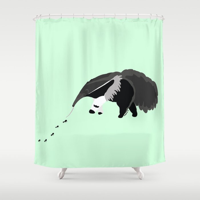 Giant Anteater Shower Curtain By Helenasuniverse Society6 Giant Anteater Shower Curtain