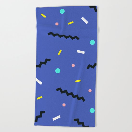Memphis pattern 57 Beach Towel