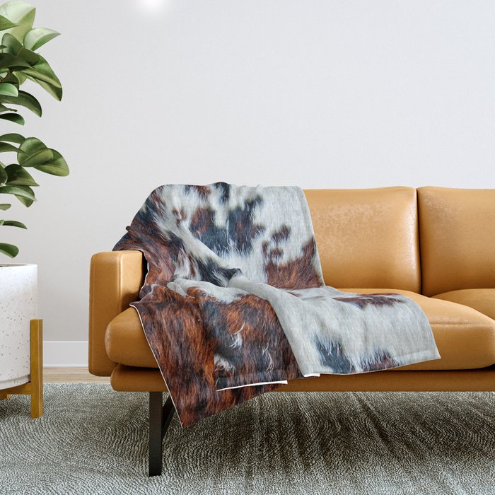 Small cowhide online throw