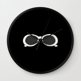 Retro Mod Glasses Wall Clock