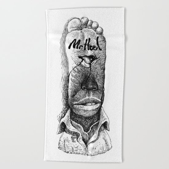 Mr. Heel Beach Towel
