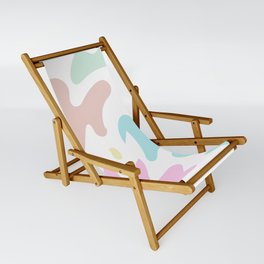 4 Abstract Shapes Pastel Background 220729 Valourine Design Sling Chair