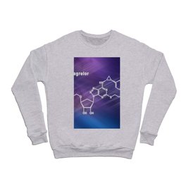 Ticagrelor platelet inhibitor drug, chemical structure Crewneck Sweatshirt