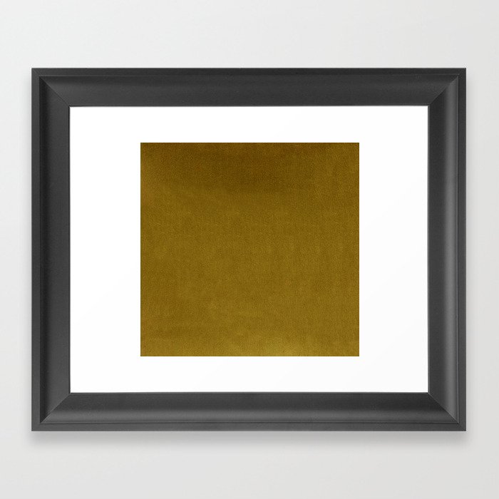 Mustard Velvet Framed Art Print