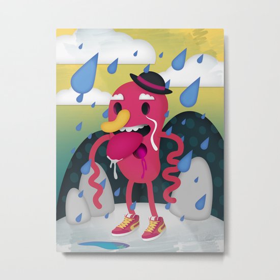 Drip Drop Metal Print