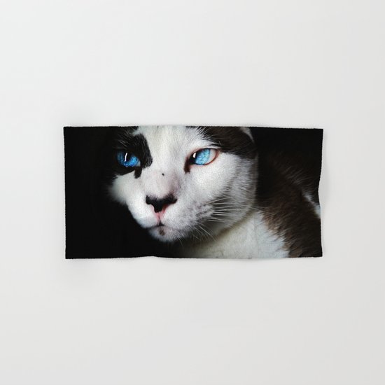 Cat siamese blue eyes Hand & Bath Towel
